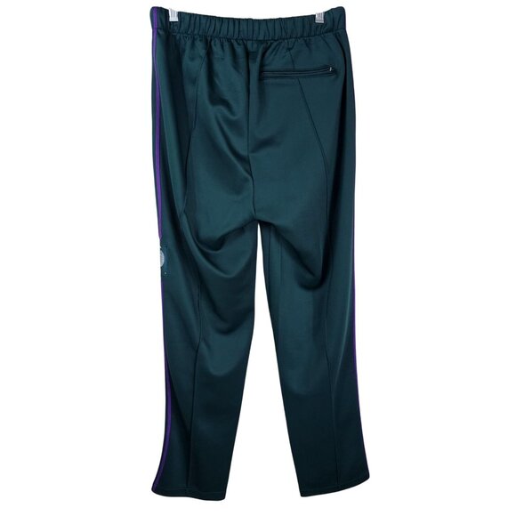 Ovadia & Sons Green Track Pants L Purple Double Side Stripe Athleisure Designer - Picture 2 of 11